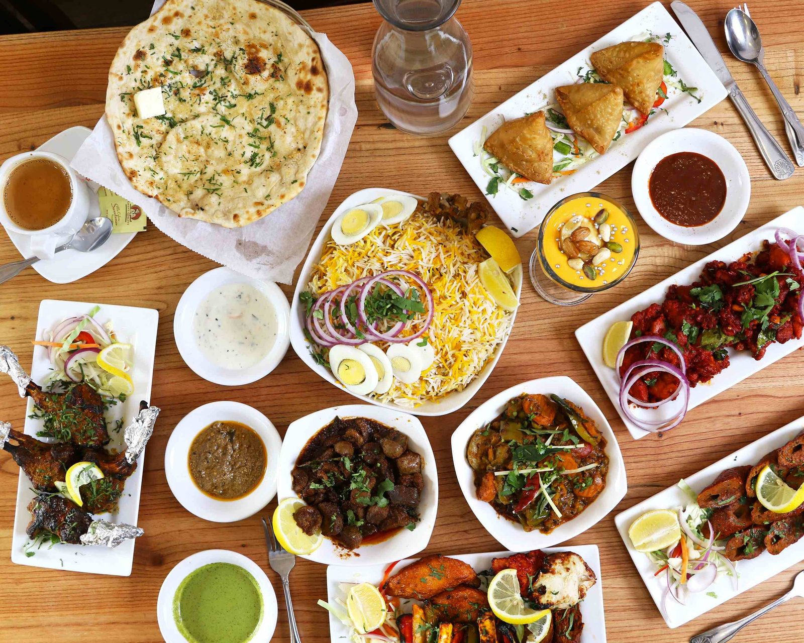 A spread of dishes from a local Sioux Falls restaurant